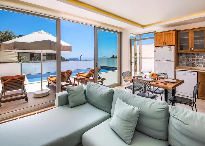 Secluded Sea-view Family Escape-villa Bella2 Sardunya * Kaş